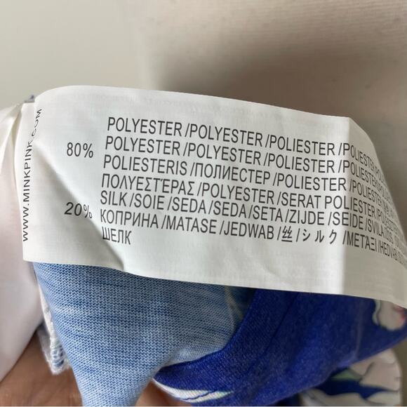 Mink Pink Blue Floral Halter  NWT Romper XS - Picture 8 of 8